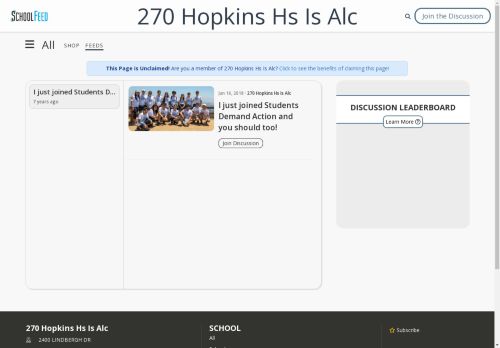 270 Hopkins Hs Is Alc