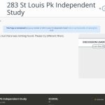 283 St Louis Pk Independent Study