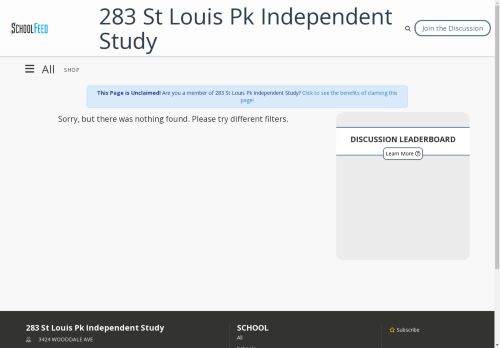283 St Louis Pk Independent Study