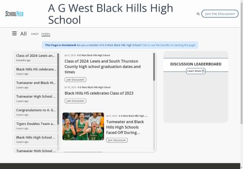 A G West Black Hills High School