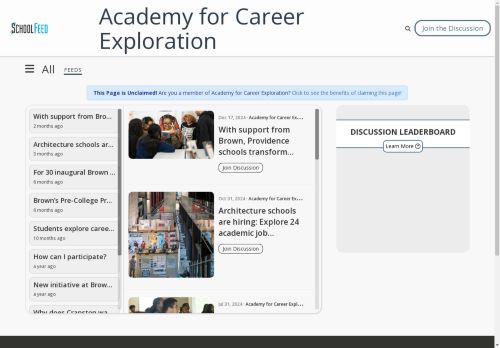 Academy for Career Exploration