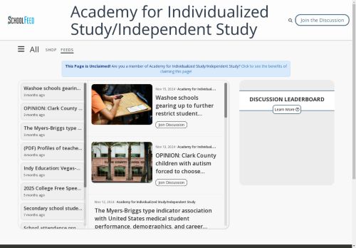 Academy for Individualized Study/Independent Study