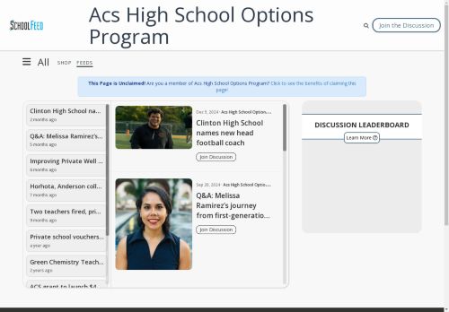Acs High School Options Program