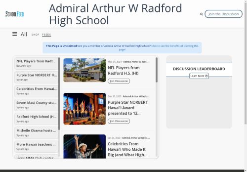 Admiral Arthur W Radford High School