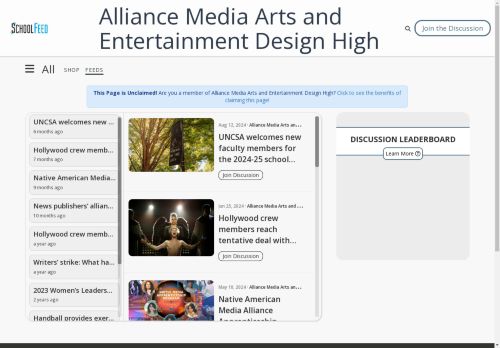 Alliance Media Arts and Entertainment Design High