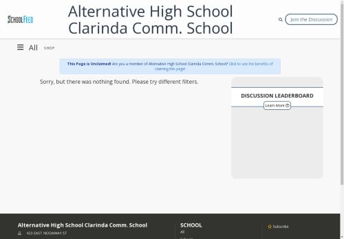 Alternative High School Clarinda Comm. School