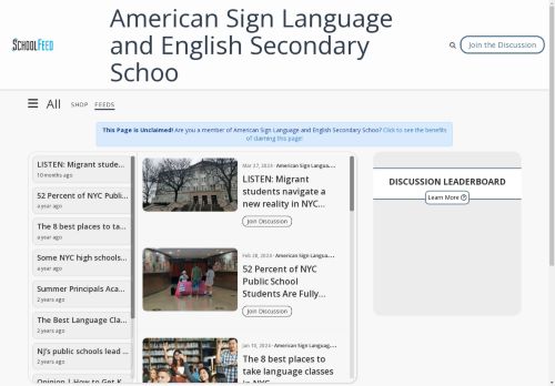 American Sign Language and English Secondary Schoo