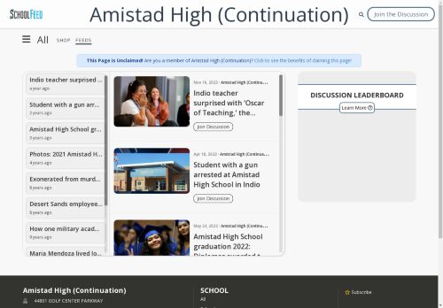 Amistad High (Continuation)