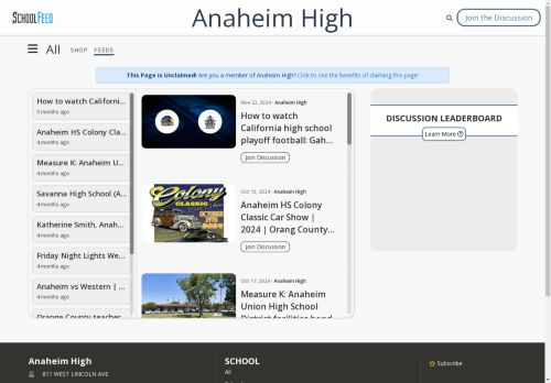 Anaheim High