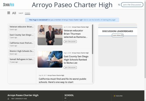 Arroyo Paseo Charter High