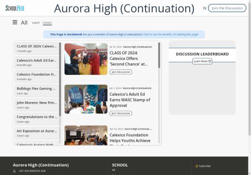 Aurora High (Continuation)