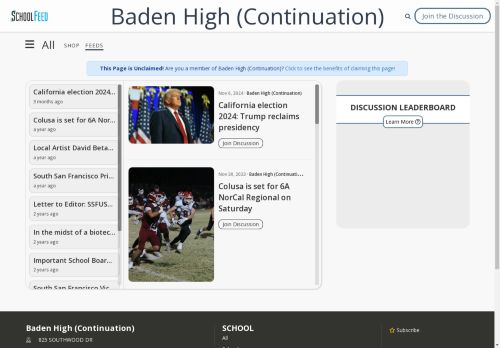 Baden High (Continuation)