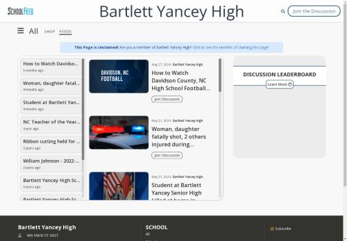 Bartlett Yancey High