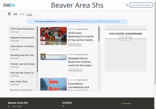 Beaver Area Shs
