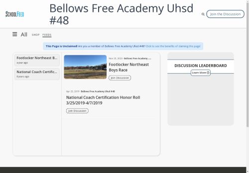 Bellows Free Academy Uhsd #48