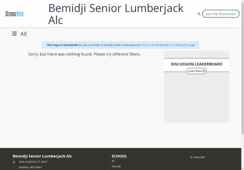 Bemidji Senior Lumberjack Alc