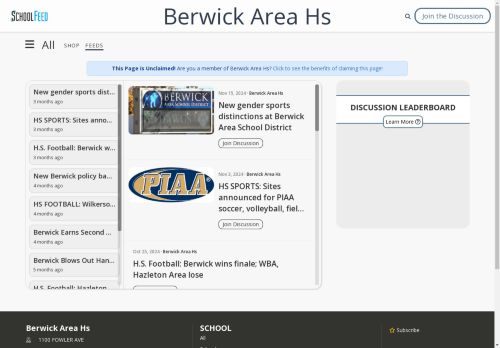 Berwick Area Hs