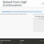 Bidwell Point High (Continuation)