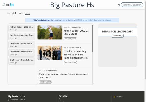 Big Pasture Hs
