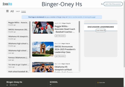 Binger-Oney Hs