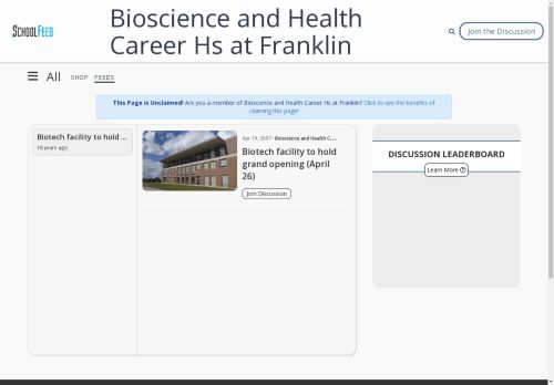 Bioscience and Health Career Hs at Franklin