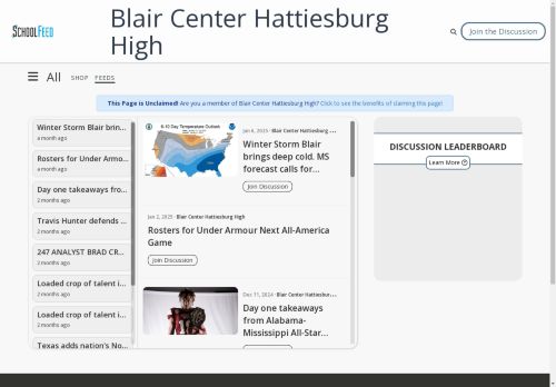 Blair Center Hattiesburg High