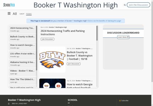 Booker T Washington High