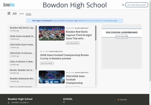 Bowdon High School