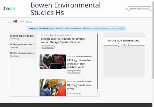 Bowen Environmental Studies Hs