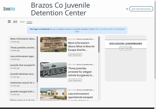 Brazos Co Juvenile Detention Center