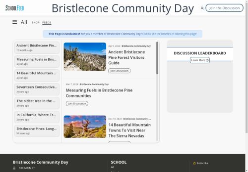 Bristlecone Community Day
