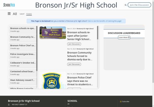Bronson Jr/Sr High School