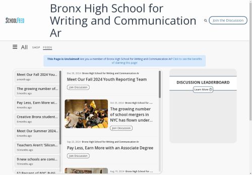 Bronx High School for Writing and Communication Ar