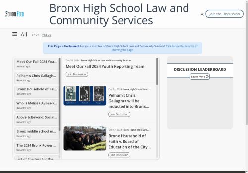 Bronx High School Law and Community Services