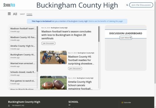 Buckingham County High