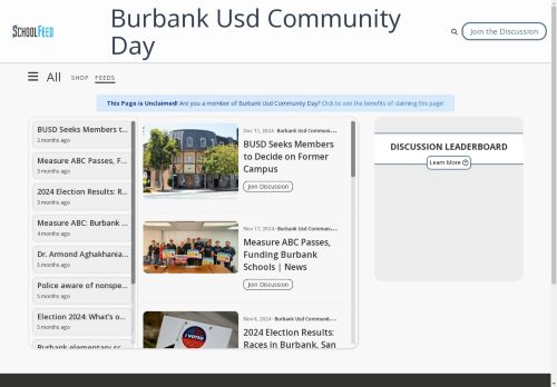 Burbank Usd Community Day