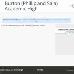Burton (Phillip and Sala) Academic High