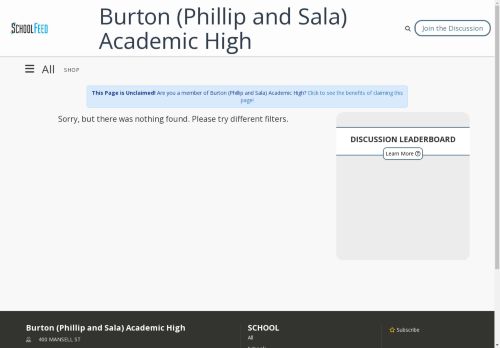 Burton (Phillip and Sala) Academic High