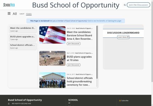 Busd School of Opportunity