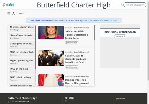 Butterfield Charter High