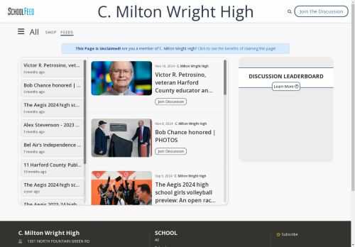 C. Milton Wright High