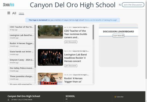 Canyon Del Oro High School