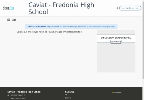 Caviat - Fredonia High School