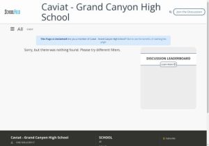 Caviat - Grand Canyon High School