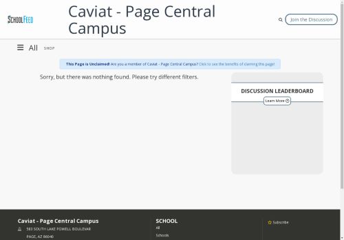 Caviat - Page Central Campus
