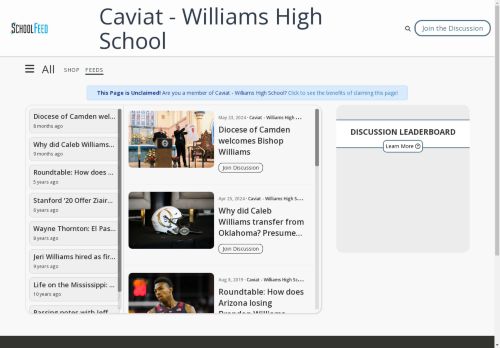 Caviat - Williams High School