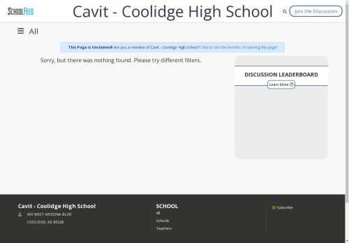 Cavit - Coolidge High School