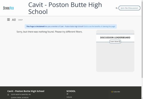 Cavit - Poston Butte High School