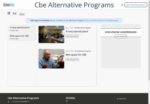Cbe Alternative Programs