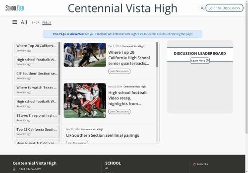 Centennial Vista High